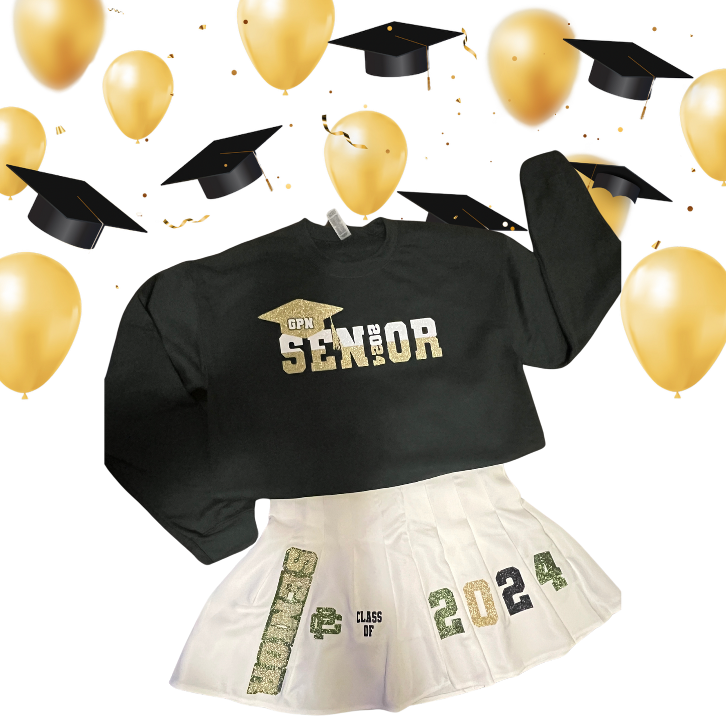 Graduation SENIOR Sweater/Skirt Combo
